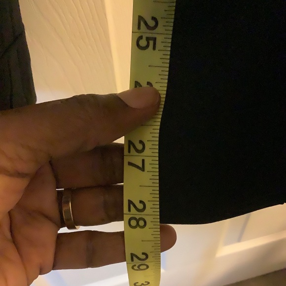 Ann Taylor Black Cuffed Pants - Size 8, Inseam 28 - Picture 3 of 4